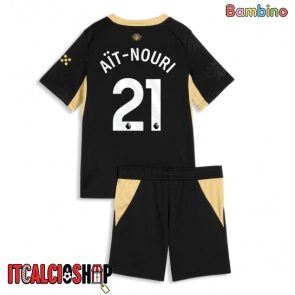 Manchester City Rayan Ait-Nouri #21 Seconda Maglia Bambino 2026-27 Manica Corta (+ Pantaloni corti)